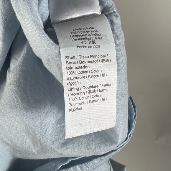 CREWCUTS Girls Cotton Light Blue Tie Strap Smocked Sun Dress 16 - Picture 7 of 9